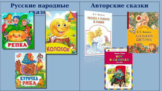 Русские народные сказки Авторские сказки