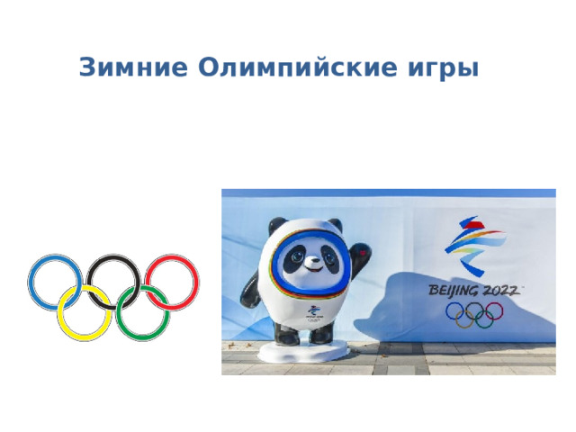 Зимние Олимпийские игры  2022 год