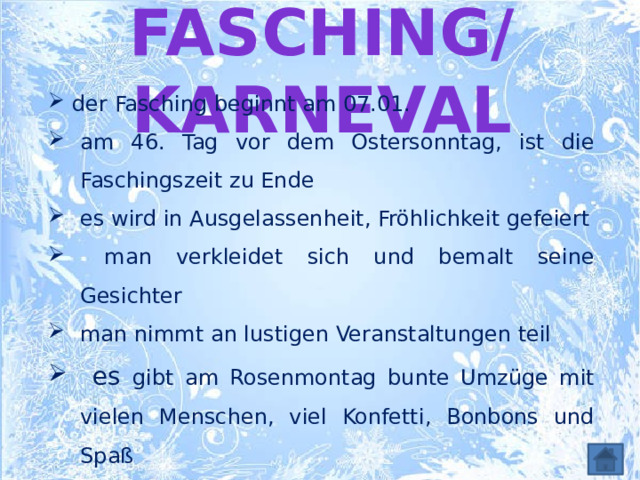 Fasching/Karneval