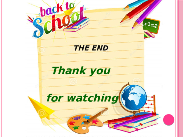 The End Thank you  for watching