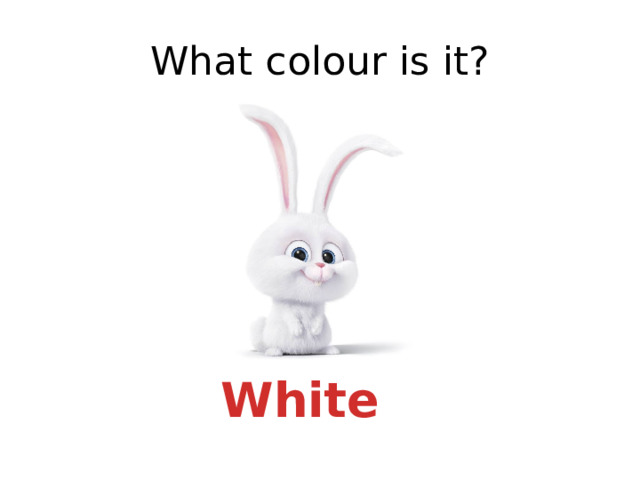 What colour is it? White