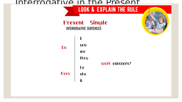 Interrogative in the Present Simple