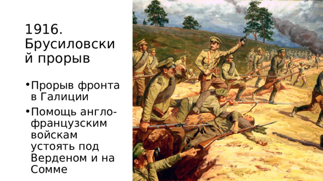 1916. Брусиловский прорыв