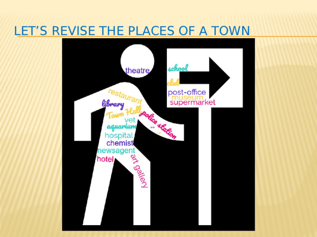 Let’s revise the places of a town