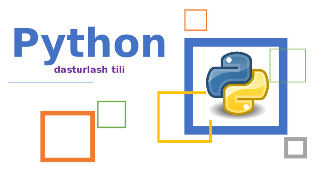 Python  dasturlash tili