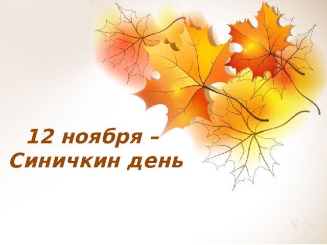 12 ноября – Синичкин день