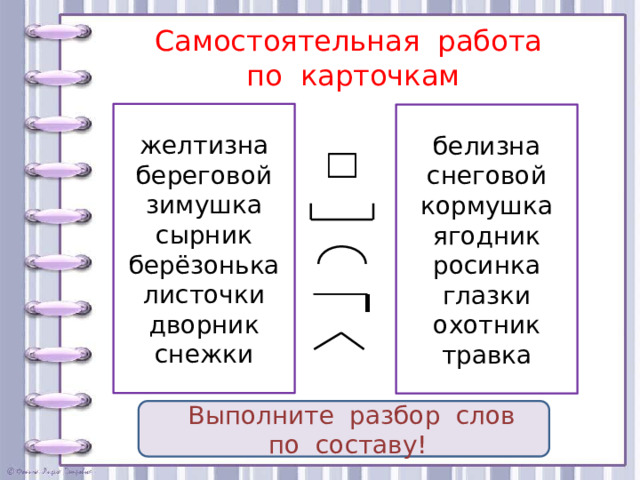 Обобщение знаний о составе слова 3 класс школа россии презентация