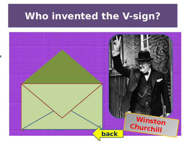 Winston Churchill Who invented the V-sign? back