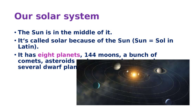 Our solar system