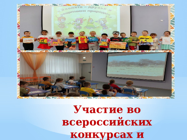 Участие во всероссийских конкурсах и открытом уроке по экологии