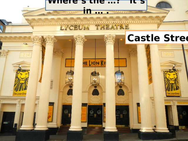 Where’s the …? It’s in … . Castle Street