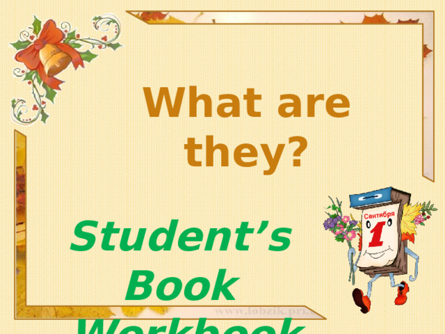 What are they? Student’s Book  Workbook