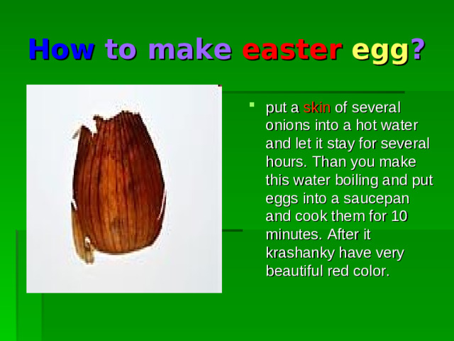 How to make easter egg ?