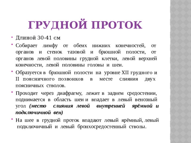 Грудной проток