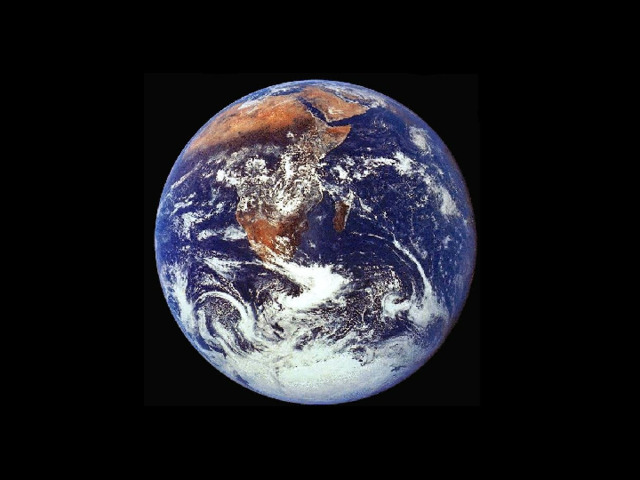 Earth *The Earth is the third closest planet to the sun *Earth is one astronomical unit away from the sun *It orbits the sun in 365.25 days *It takes 24 hours for Earth to rotate on its axis *It weighs 5.98 x 10^24kg *It is 12 800kms wide *The surface temperature varies between -88oC and 58oC *It has one moon - 