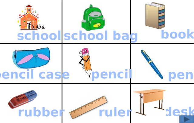 book school bag school pencil pencil case pen desk ruler rubber