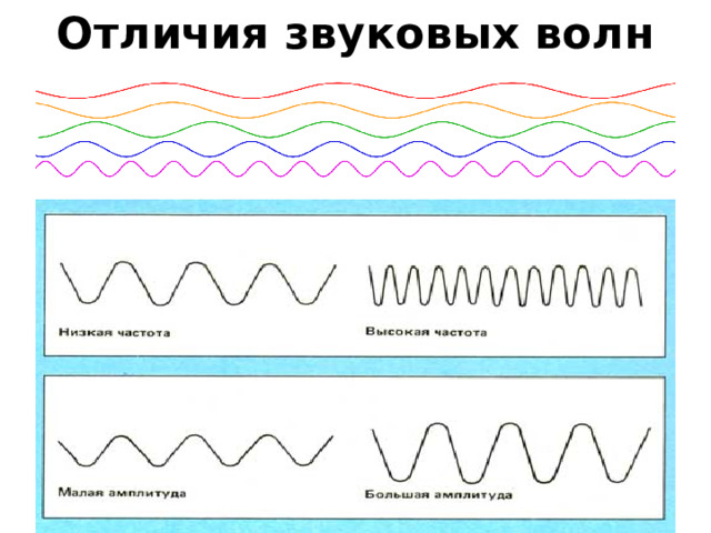 Отличия звуковых волн