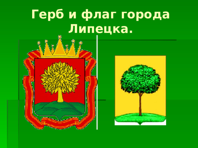 Герб и флаг города Липецка.