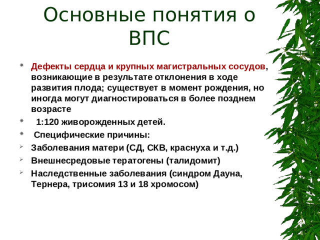 Основные понятия о ВПС