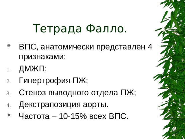 Тетрада Фалло.