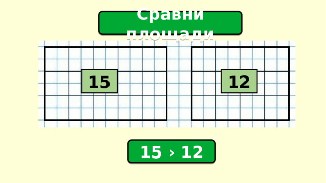 Сравни площади 12 15 15 › 12