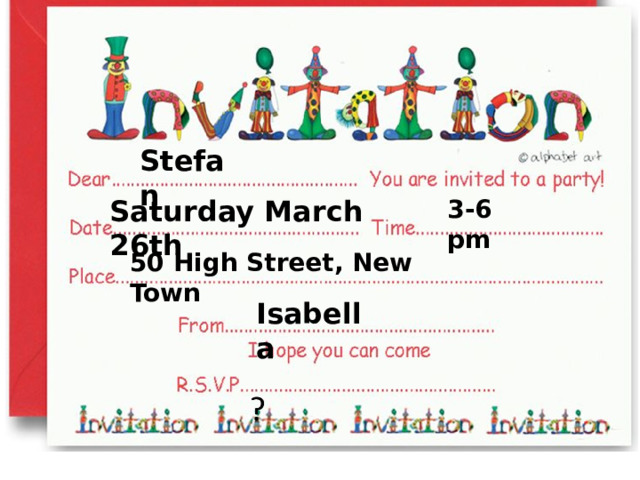 Stefan Saturday March 26th 3-6 pm 50 High Street, New Town Isabella