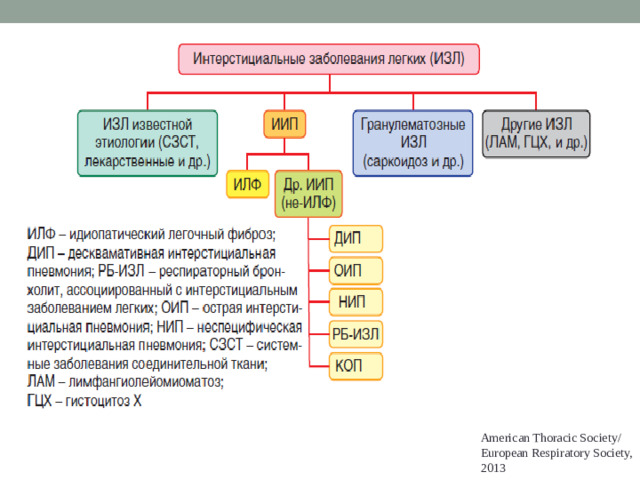 American Thoracic Society/ European Respiratory Society, 2013