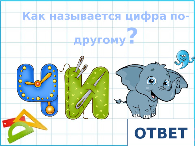 Как называется цифра по- другому ? ОТВЕТ ЧИСЛО