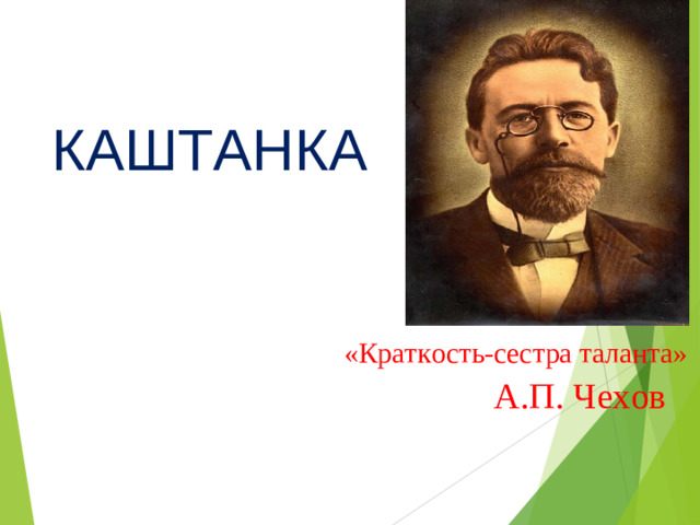 Двадцатое февраля. КАШТАНКА «Краткость-сестра таланта»  А.П. Чехов