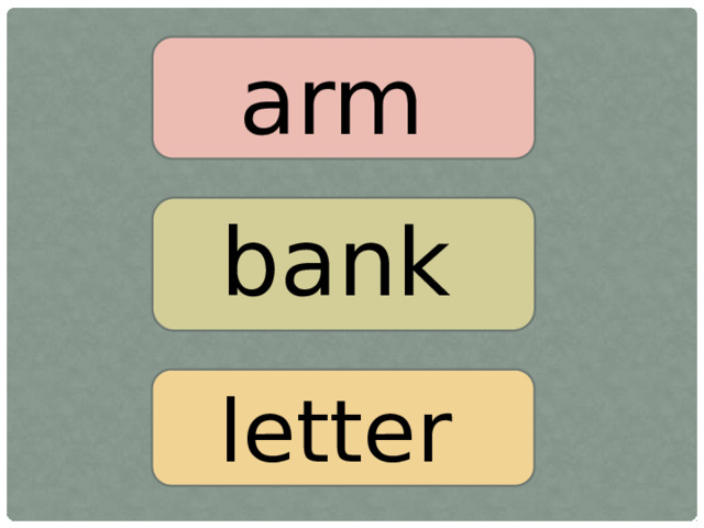 arm bank letter