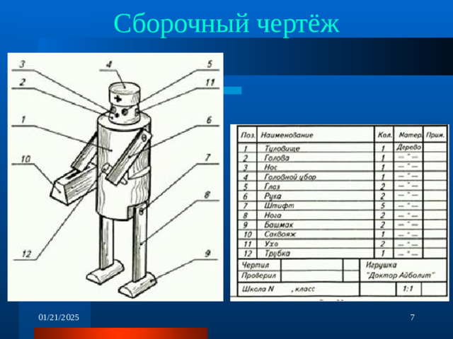 Сборочный чертёж 01/21/2025