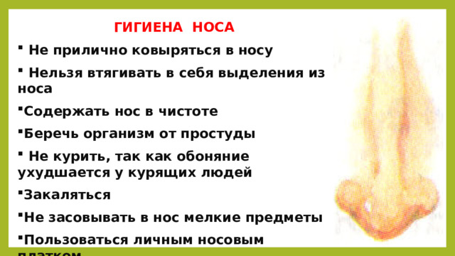 ГИГИЕНА НОСА