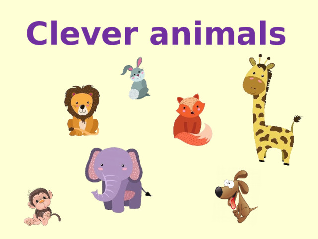 Clever animals