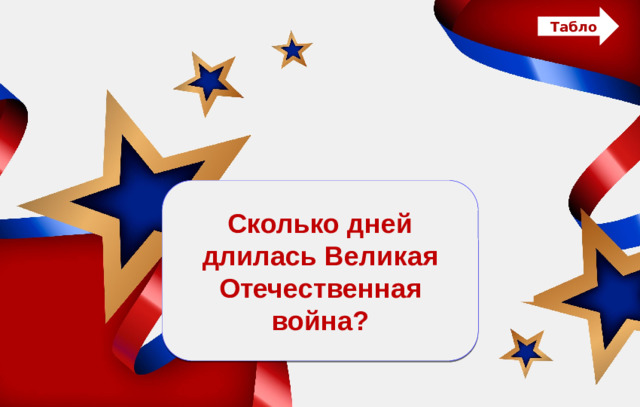 Табло 1418 дней Сколько дней длилась Великая Отечественная война?