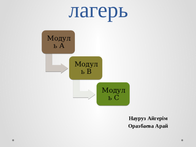 Wordskills лагерь Модуль А Модуль В Модуль С Науруз Айгерім Оразбаева Арай