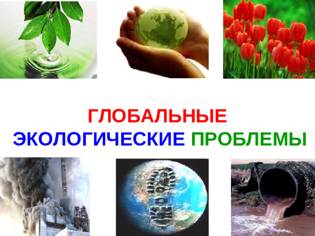 ГЛОБАЛЬНЫЕ  ЭКОЛОГИЧЕСКИЕ ПРОБЛЕМЫ