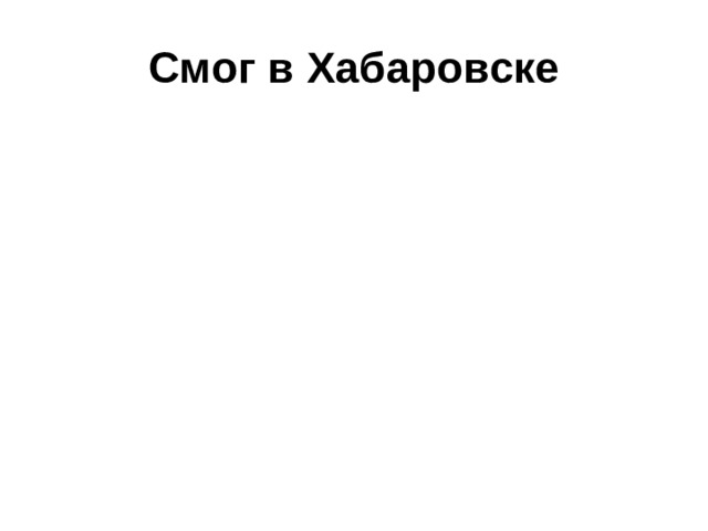 Смог в Хабаровске