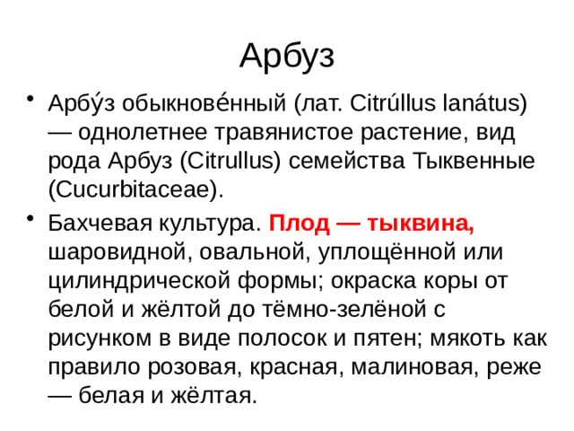 Арбуз