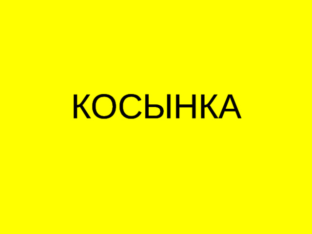 КОСЫНКА КОСЫНКА