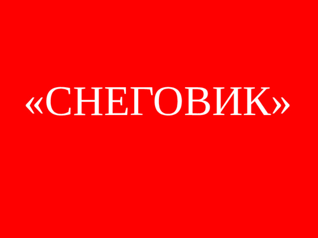 «СНЕГОВИК»