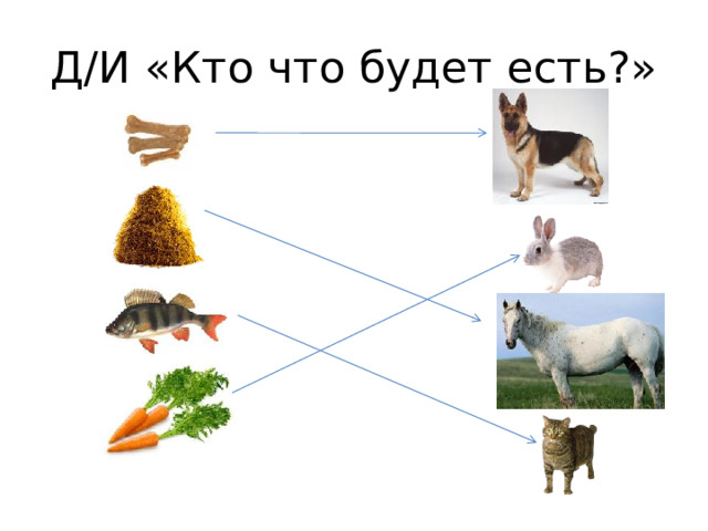 Д/И «Кто что будет есть?»