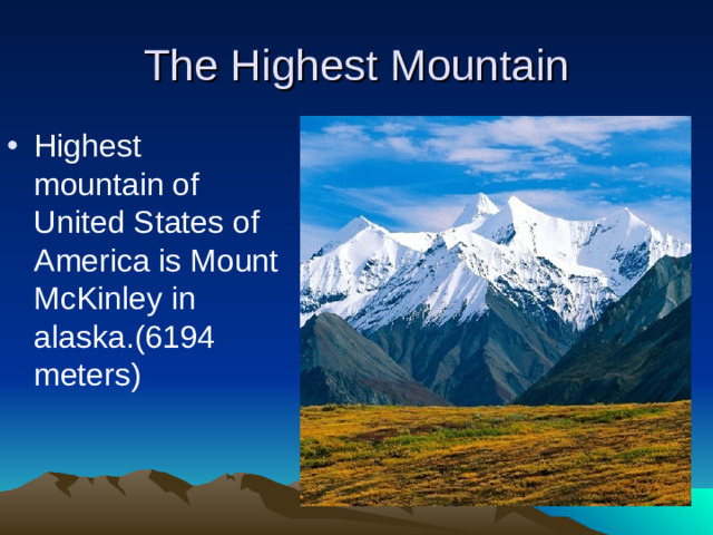 The Highest Mountain
