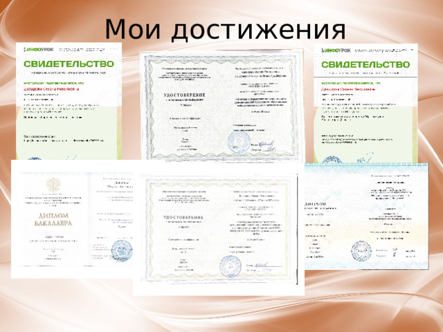Мои достижения