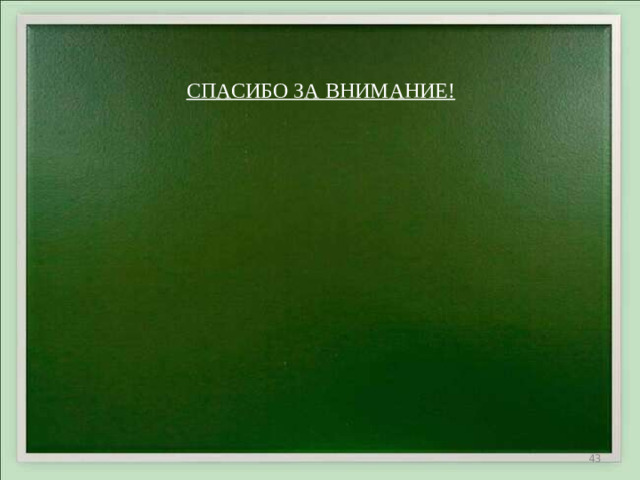 СПАСИБО ЗА ВНИМАНИЕ!     