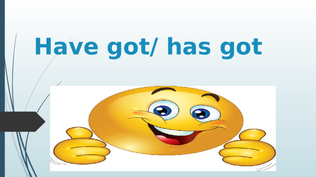 Have got/ has got