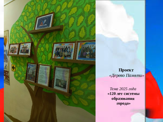 Проект «Дерево Памяти» Тема 2025 года «120 лет системы образования города»