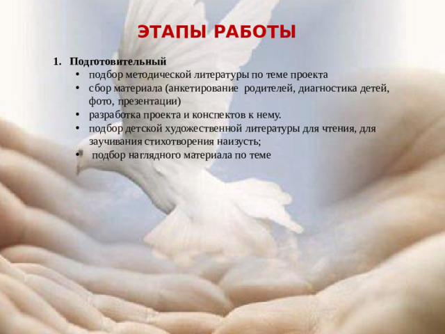 Этапы работы