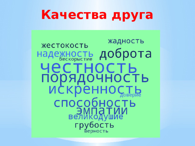 Качества друга