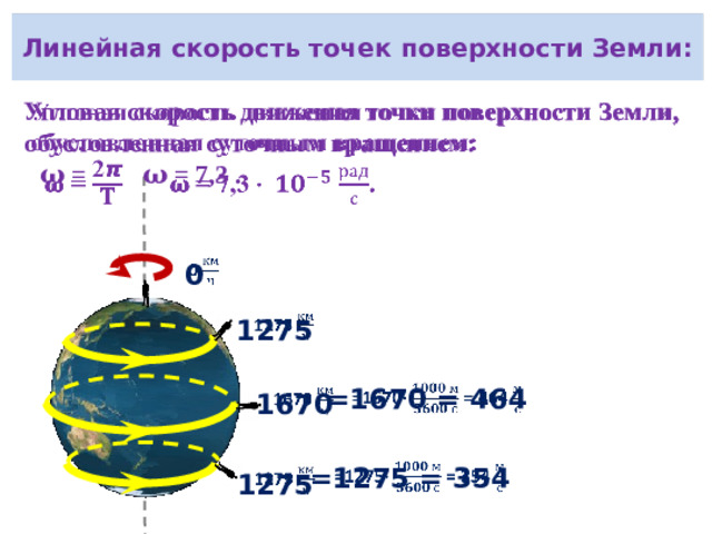 Вра­ще­ние Земли и спут­ни­ка: спут­ник дол­жен все время «ви­сеть» над домом. 𝜾₂ Земля (дом) и спут­ник за время t по­во­ра­чи­ва­ют­ся на оди­на­ко­вый угол 𝛗:  𝛚₁ = 𝛚₂ 𝜾₁  • 𝜾₁ ˂𝜾₂ ⇒ 𝝊₁˂𝝊₂