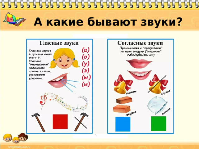 А какие бывают звуки?
